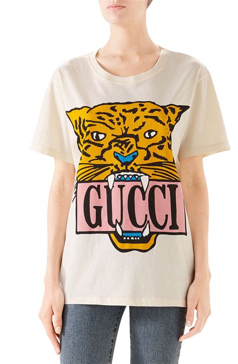 gucci tiger graphic tee